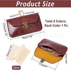 2 x Gürteltasche aus PU-Leder&nbsp;AJEW-NB0003-40