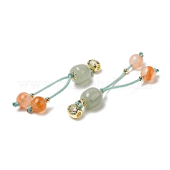 Décorations pendentif en quartz naturel&nbsp;AJEW-P108-10G