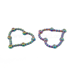 Ionenplattierung (IP) 304 Edelstahl Verbindungsring Strass-Einstellungen&nbsp;STAS-A070-27MC