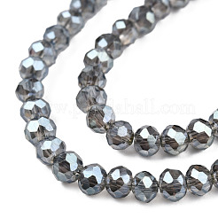 Galvanisieren transparente Glasperlen Stränge&nbsp;EGLA-J025-F17-01