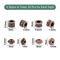 200 pz 4 perline in lega di stile tibetano&nbsp;FIND-DC0002-74