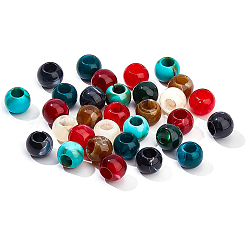 200 stücke 8 farben nachahmung edelstein acryl perlen&nbsp;OACR-BC0001-12