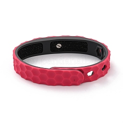 Bracelets plats en cordon de silicone&nbsp;LS-BJEW-F421-01G