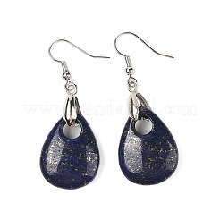 Natürlich gefärbte Lapislazuli-Ohrhänger&nbsp;EJEW-F343-A09
