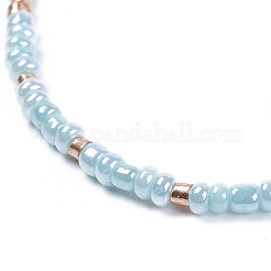(vendita di fabbrica di gioielli per feste) braccialetti di perline intrecciate con filo di nylon regolabile&nbsp;BJEW-JB04374-05