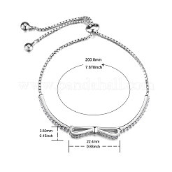 Braccialetti in argento sterling placcato rodio 925&nbsp;JB497A