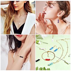 10 Uds. Encantos de conector de cuentas redondas de jade de Malasia natural triple&nbsp;PALLOY-SW00003-05