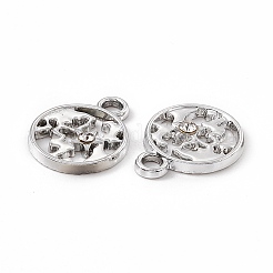 Legierung Kristall Strass Anhänger&nbsp;ALRI-K049-07P