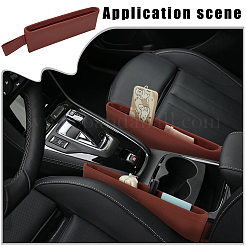 Scatola portaoggetti in similpelle con spazio per il sedile dell'auto in plastica&nbsp;CON-WH0095-167D