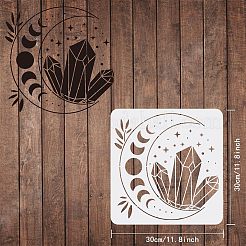 Plantillas de plantillas de pintura de dibujo reutilizables de plástico&nbsp;DIY-WH0172-437
