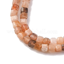 Natürliche Pfirsichmondstein Perlen Stränge&nbsp;G-RM250104-A3