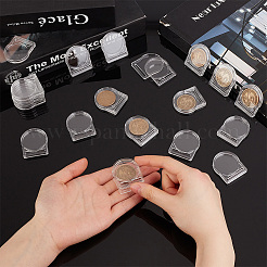 Boîte de présentation de pièces commémoratives en acrylique transparent&nbsp;ODIS-WH0030-96A