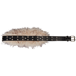 Gürtel aus Kaninchenhaarimitat&nbsp;AJEW-WH20019-57B
