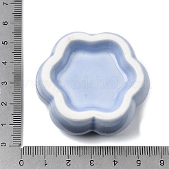 Décorations de présentation en porcelaine à motif floral&nbsp;DJEW-G049-01D