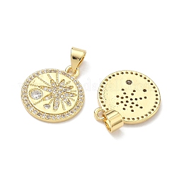 Ottone micro spianare pendenti zirconi&nbsp;KK-P345-73G