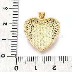 Messing micro pave klare zirkonia anhänger&nbsp;KK-N268-22G