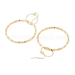 Orecchini pendenti in acciaio inossidabile 304 con placcatura ionica (ip) per donna&nbsp;EJEW-G397-06G