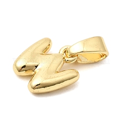 Ciondoli con lettere in ottone&nbsp;KK-G554-22G-W