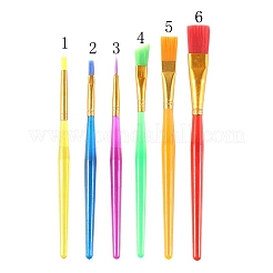 Nylon-Bürstenkopf aus Kunststoff für Kinder Tempera-Pinsel-Set&nbsp;DRAW-PW0001-095