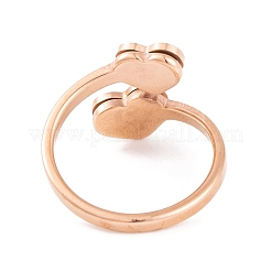 Anillo de dedo de acero inoxidable 304&nbsp;RJEW-C086-18-RG
