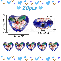 Handmade Cloisonne Perlen&nbsp;CLB-PH0001-02