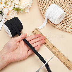 Cordons élastiques plats en polyester 20 couleurs avec bord ondulé&nbsp;OCOR-FG0002-39