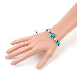 Verstellbare geflochtene Perlenarmbänder aus Nylonfaden&nbsp;BJEW-JB03984