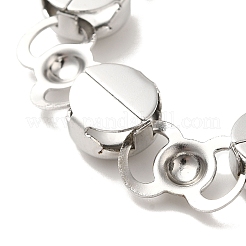 Collares de acero inoxidable 304 hechos a mano que no se deslustran&nbsp;NJEW-Q333-02A-01