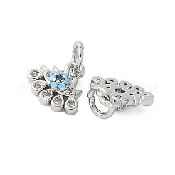 Adornos de latón micropavé de circonia cúbica&nbsp;KK-U056-46P