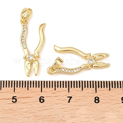 Pendentifs en laiton zircon cubique transparent&nbsp;KK-G549-16A-G