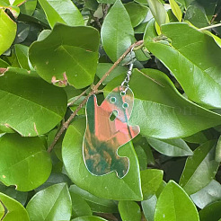 Boucles d'oreilles pendantes en fer et acrylique pour femmes&nbsp;WG91C07-01