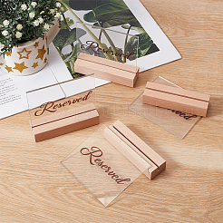 1 Set mit 12 transparenten Acryl-Tischreservierungsnummern für Gäste&nbsp;DIY-GO0003-16
