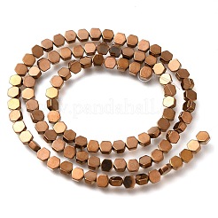 Fili di perline di ematite sintetica non magnetica elettrolitica&nbsp;G-C154-B01-01A