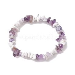 2 verstellbares Set aus geflochtenen Armbändern und Stretch-Armbändern mit natürlichen Edelsteinen&nbsp;BJEW-JB10997