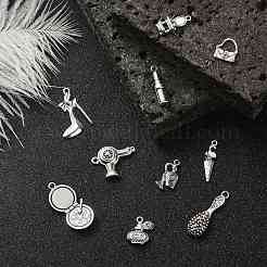 100 pièces 10 styles pendentifs en alliage de style tibétain&nbsp;TIBEP-CJ0002-29