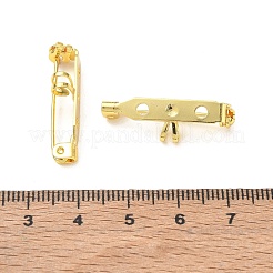Messing-Stiftnadeln mit Öse zur Broschenherstellung&nbsp;KK-NH0001-22G