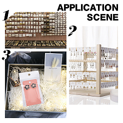 120 porte-cartes en papier kraft vierge pour boucles d'oreilles&nbsp;DIY-PH0009-96B