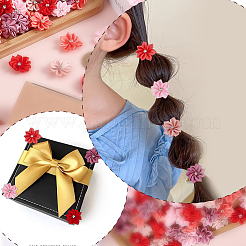 100 Stück 5 Farben Blumen-Polyester-Ornament-Zubehör&nbsp;DIY-ME0001-68