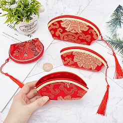 6 Stück Geschenkverpackungsbeutel aus Polyester in 3 Stilen&nbsp;ABAG-NB0001-27