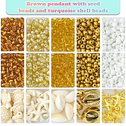 Kits de fabrication de bracelets en graines de verre&nbsp;DIY-FS0007-11B