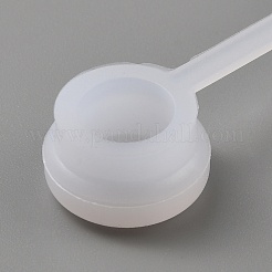 Capuchon de paille rond et plat en silicone&nbsp;AJEW-WH0314-432