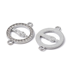 Dijes de conector de aleación con rhinestone de cristal&nbsp;FIND-YW0003-48