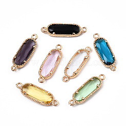 70 Stück 7 Farben k9 Glasverbinder Charms&nbsp;GLAA-N038-17