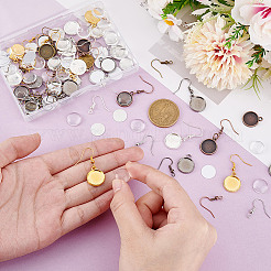 DIY Rohling-Set für baumelnde Ohrringe aus gewölbter Legierung&nbsp;DIY-GA0006-84