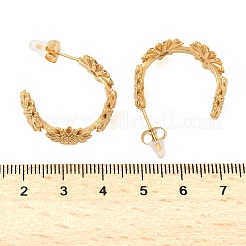 Orecchini a bottone in acciaio inossidabile 304&nbsp;EJEW-B141-02G
