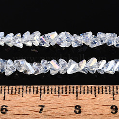 Galvanisierte imitatorische Jade Glasperlen Stränge&nbsp;GLAA-N023-4mm-01