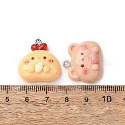 Pendentifs animaux en résine opaque&nbsp;RESI-Z043-05P