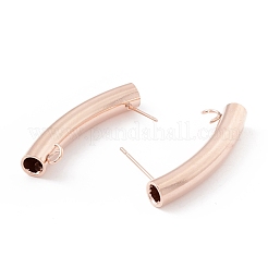 Componenti per orecchini a bottone in acciaio inossidabile 304&nbsp;STAS-P308-07RG