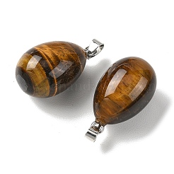 Pendentifs en œil de tigre naturel&nbsp;GG-K002-08A-03