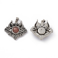 Colgantes de cuarzo de fresa natural de halloween&nbsp;KK-A173-19AS-01